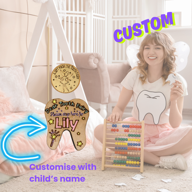 Customised Tooth Fairy Tooth - Unicorn Fart Productions